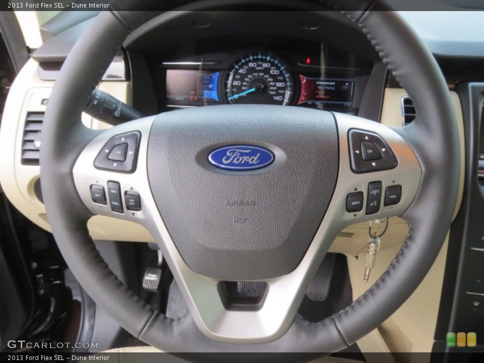 Dune Interior Steering Wheel for the 2013 Ford Flex SEL #75279357