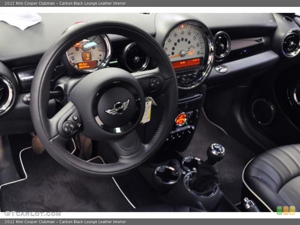 Carbon Black Lounge Leather Interior Dashboard for the 2012 Mini Cooper Clubman #75279468