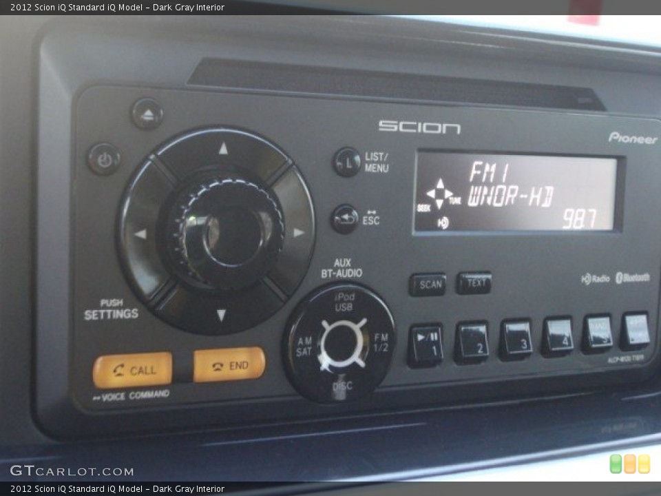 Dark Gray Interior Audio System for the 2012 Scion iQ  #75281968