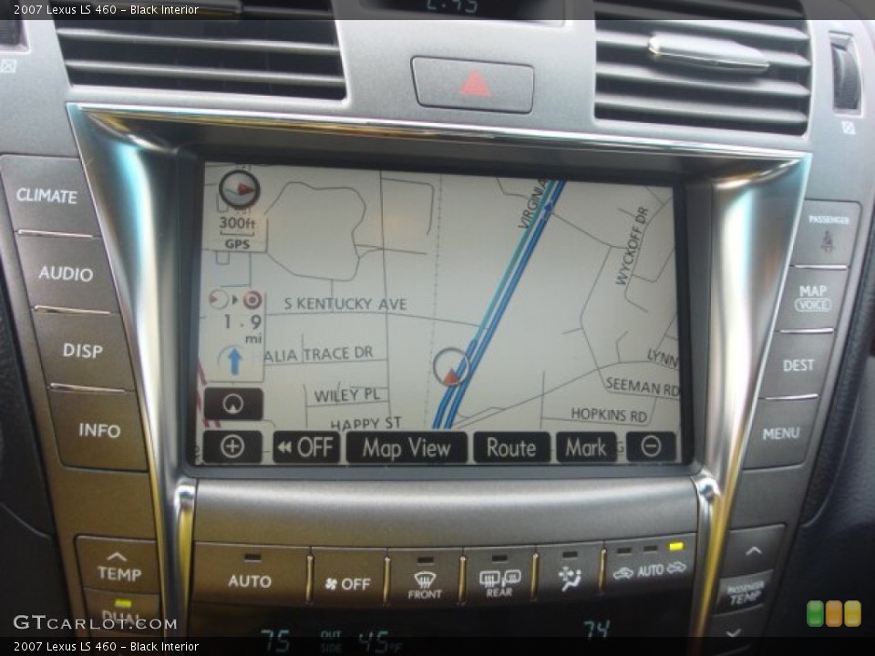 Black Interior Navigation for the 2007 Lexus LS 460 #75282753