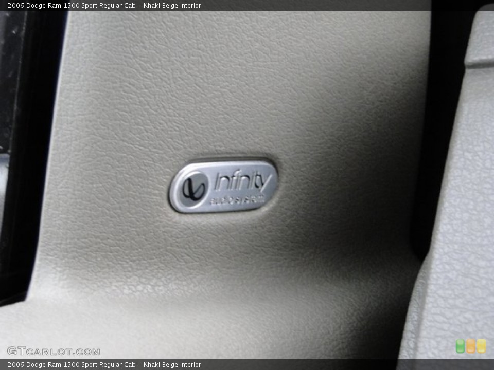 Khaki Beige Interior Audio System for the 2006 Dodge Ram 1500 Sport Regular Cab #75282780