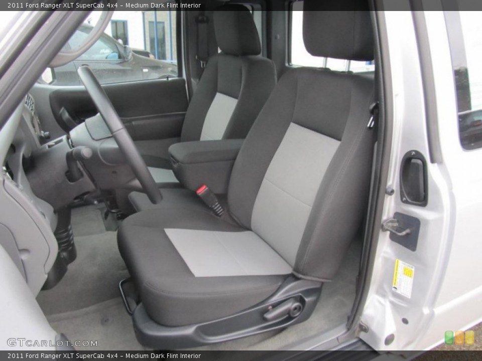 Medium Dark Flint Interior Front Seat for the 2011 Ford Ranger XLT SuperCab 4x4 #75283419