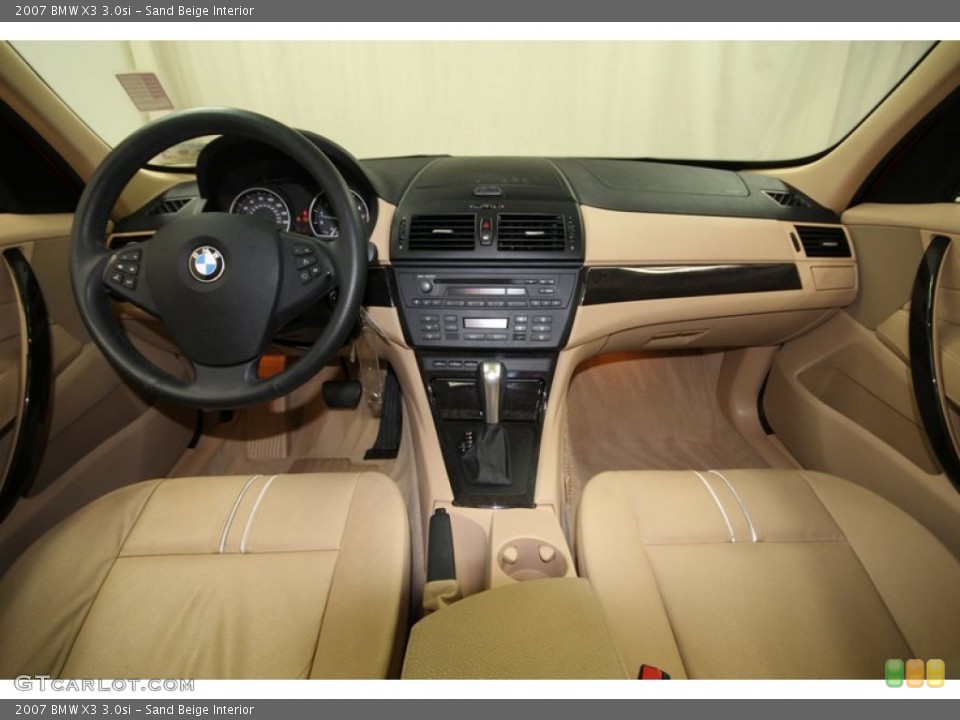 Sand Beige Interior Dashboard for the 2007 BMW X3 3.0si #75284151