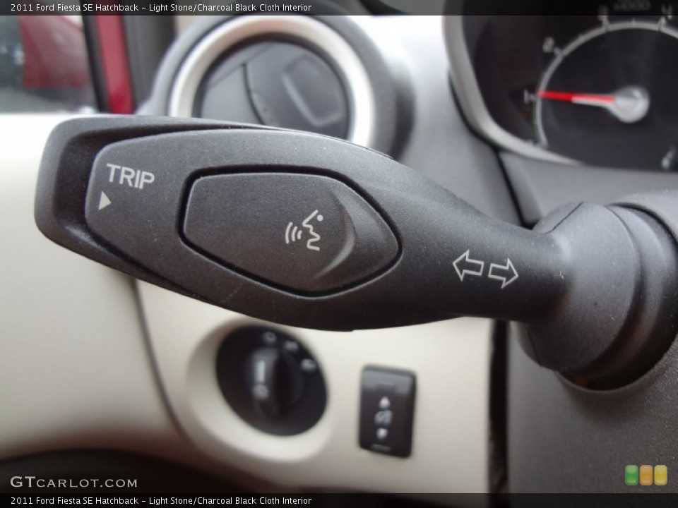 Light Stone/Charcoal Black Cloth Interior Controls for the 2011 Ford Fiesta SE Hatchback #75284223