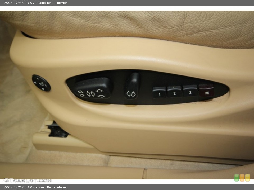 Sand Beige Interior Controls for the 2007 BMW X3 3.0si #75284262