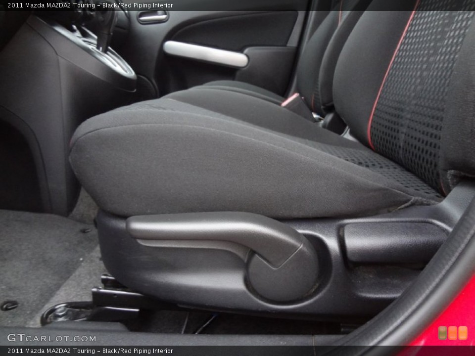 Black/Red Piping Interior Front Seat for the 2011 Mazda MAZDA2 Touring #75284443