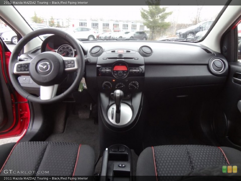 Black/Red Piping Interior Dashboard for the 2011 Mazda MAZDA2 Touring #75284490