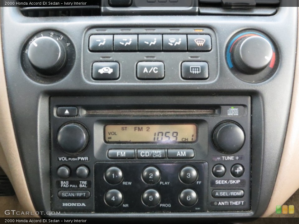 Ivory Interior Controls for the 2000 Honda Accord EX Sedan #75286224