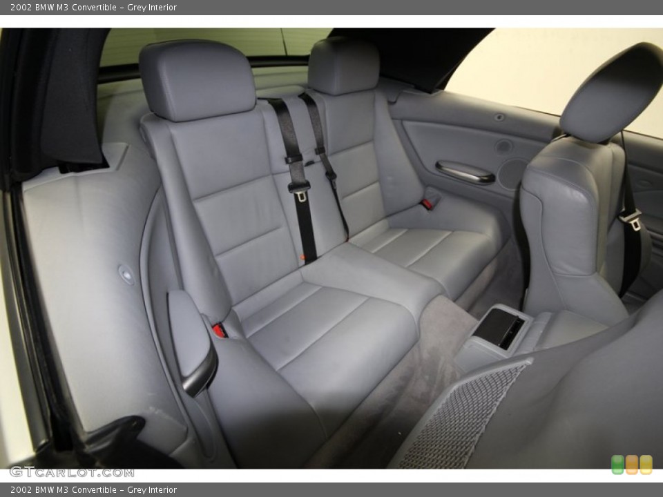 Grey Interior Rear Seat for the 2002 BMW M3 Convertible #75286602