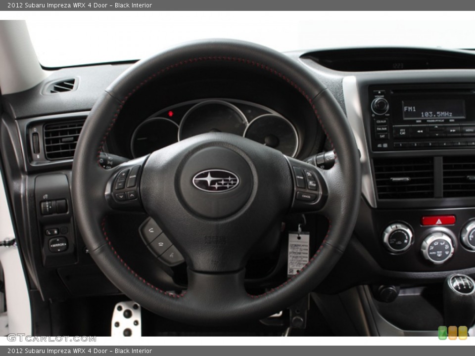 Black Interior Steering Wheel for the 2012 Subaru Impreza WRX 4 Door #75290446