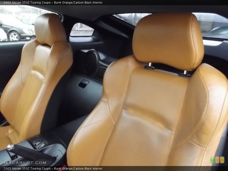 Burnt Orange/Carbon Black 2003 Nissan 350Z Interiors