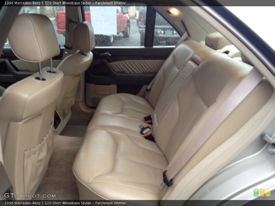 Parchment Interior Rear Seat for the 1996 Mercedes-Benz S 320 Short Wheelbase Sedan #75293089