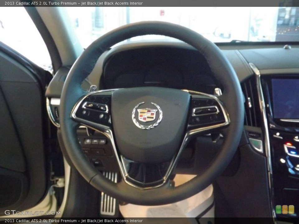 Jet Black/Jet Black Accents Interior Steering Wheel for the 2013 Cadillac ATS 2.0L Turbo Premium #75293437