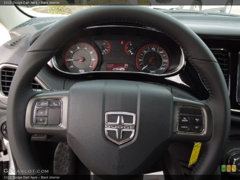 Black Interior Steering Wheel for the 2013 Dodge Dart Aero #75295273