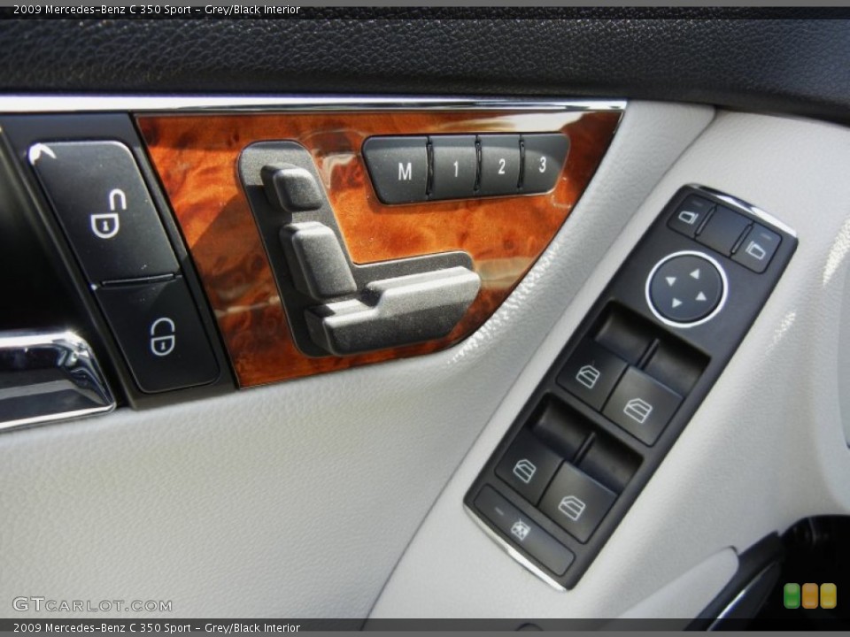 Grey/Black Interior Controls for the 2009 Mercedes-Benz C 350 Sport #75295375