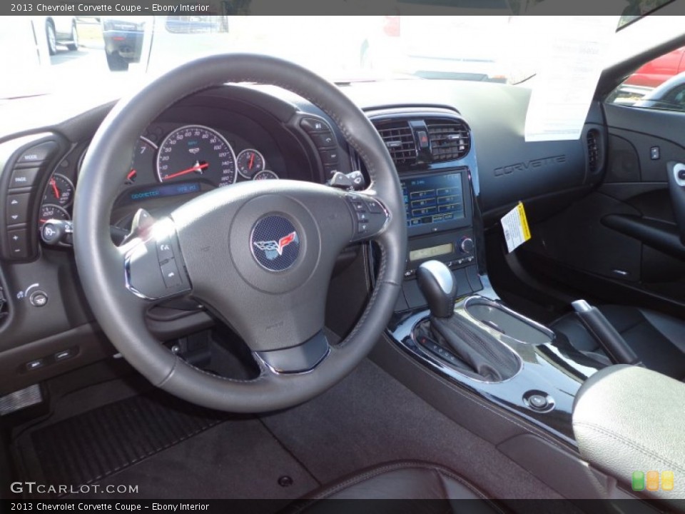Ebony Interior Photo for the 2013 Chevrolet Corvette Coupe #75299269