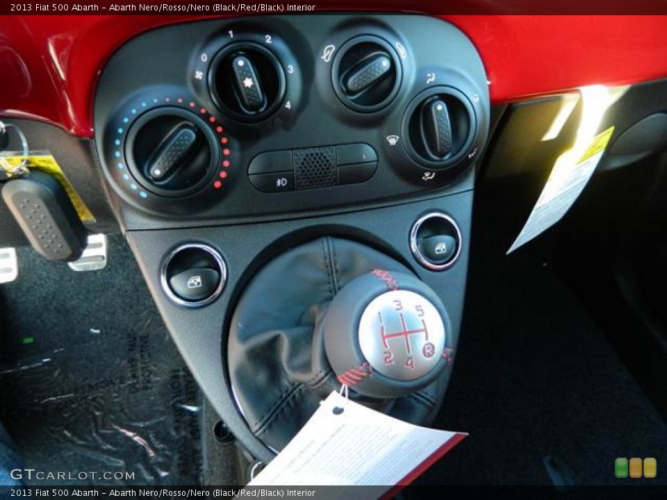 Abarth Nero/Rosso/Nero (Black/Red/Black) Interior Transmission for the 2013 Fiat 500 Abarth #75300487