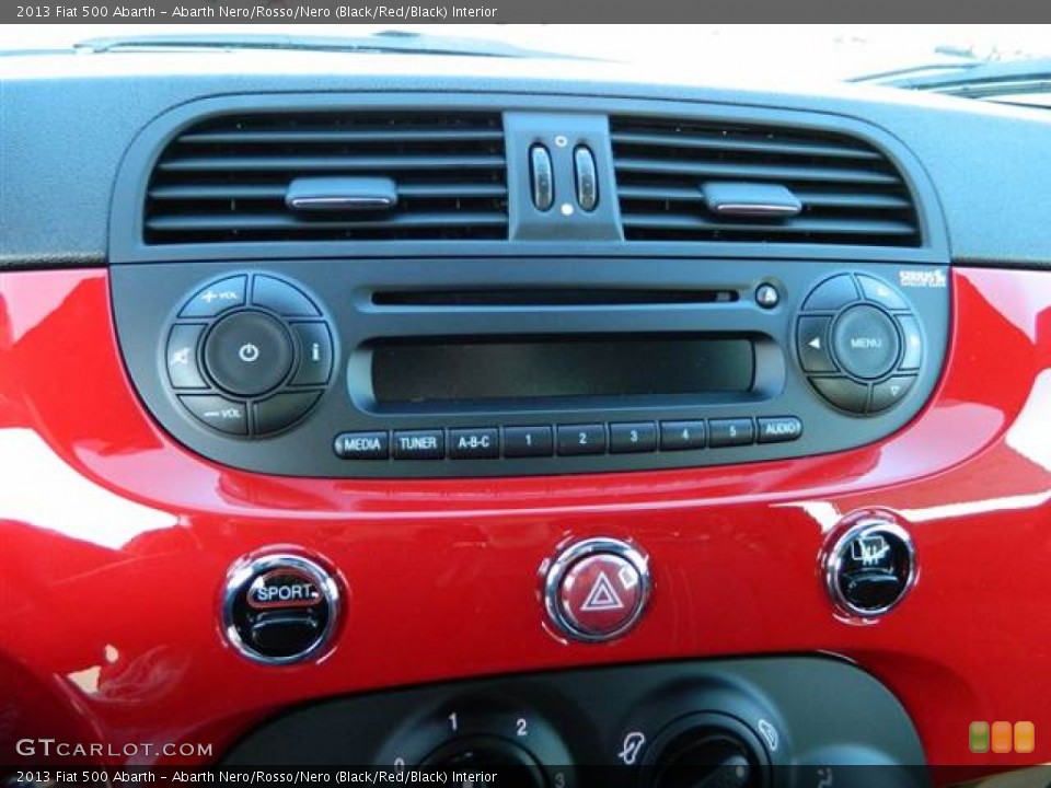 Abarth Nero/Rosso/Nero (Black/Red/Black) Interior Audio System for the 2013 Fiat 500 Abarth #75300499