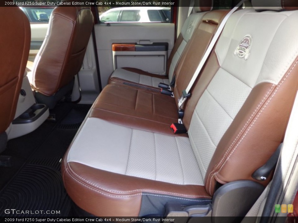 Medium Stone/Dark Rust Interior Rear Seat for the 2009 Ford F250 Super Duty Cabelas Edition Crew Cab 4x4 #75300514