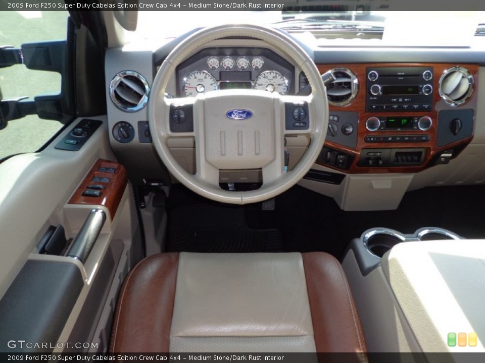 Medium Stone/Dark Rust Interior Dashboard for the 2009 Ford F250 Super Duty Cabelas Edition Crew Cab 4x4 #75300526