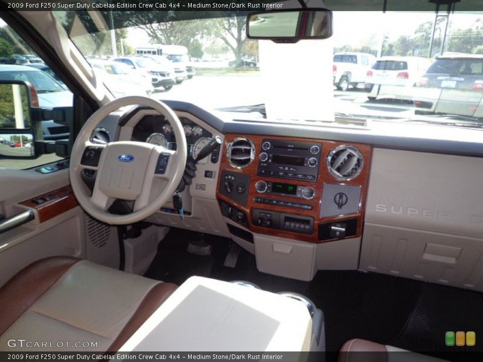 Medium Stone/Dark Rust Interior Dashboard for the 2009 Ford F250 Super Duty Cabelas Edition Crew Cab 4x4 #75300592