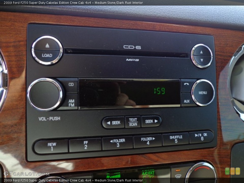 Medium Stone/Dark Rust Interior Controls for the 2009 Ford F250 Super Duty Cabelas Edition Crew Cab 4x4 #75300698