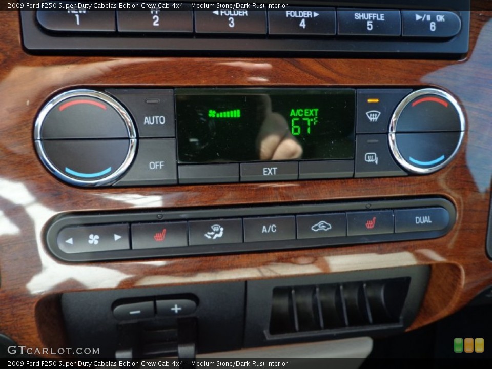 Medium Stone/Dark Rust Interior Controls for the 2009 Ford F250 Super Duty Cabelas Edition Crew Cab 4x4 #75300715