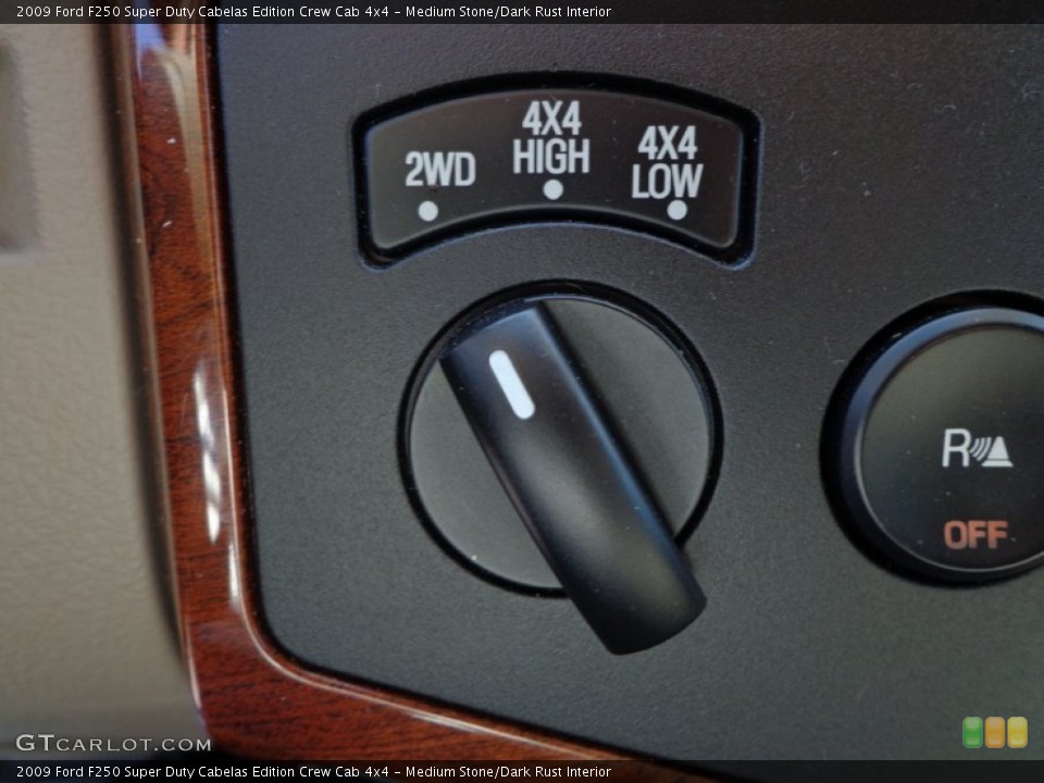 Medium Stone/Dark Rust Interior Controls for the 2009 Ford F250 Super Duty Cabelas Edition Crew Cab 4x4 #75300727