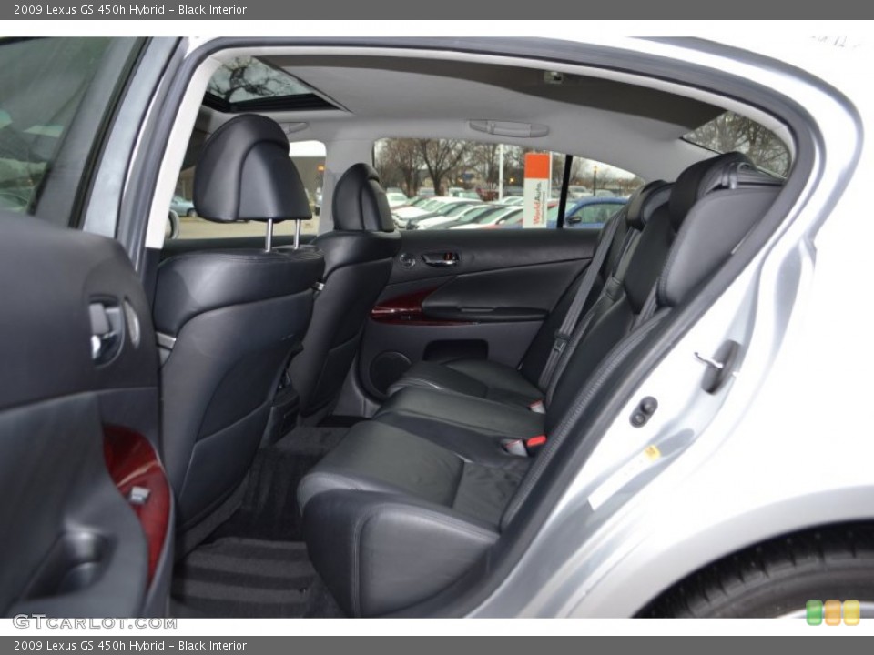 Black Interior Rear Seat for the 2009 Lexus GS 450h Hybrid #75301522