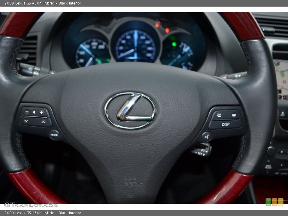 Black Interior Steering Wheel for the 2009 Lexus GS 450h Hybrid #75301571