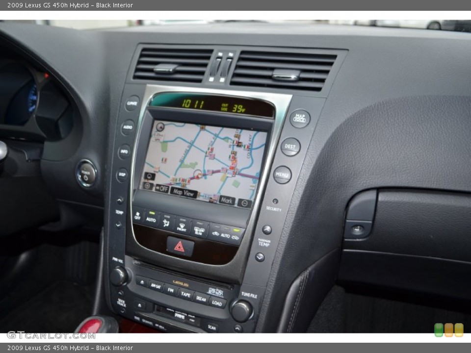 Black Interior Navigation for the 2009 Lexus GS 450h Hybrid #75301581