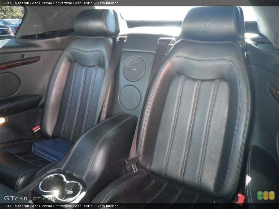 Nero Interior Rear Seat for the 2010 Maserati GranTurismo Convertible GranCabrio #75302320