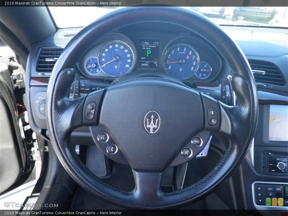 Nero Interior Steering Wheel for the 2010 Maserati GranTurismo Convertible GranCabrio #75302462