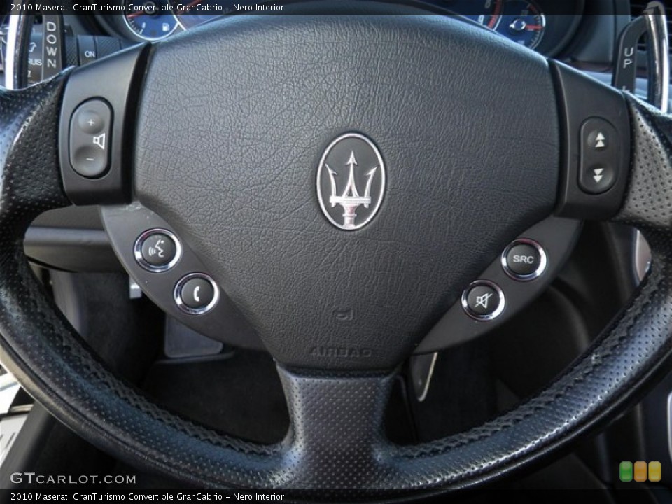 Nero Interior Steering Wheel for the 2010 Maserati GranTurismo Convertible GranCabrio #75302473