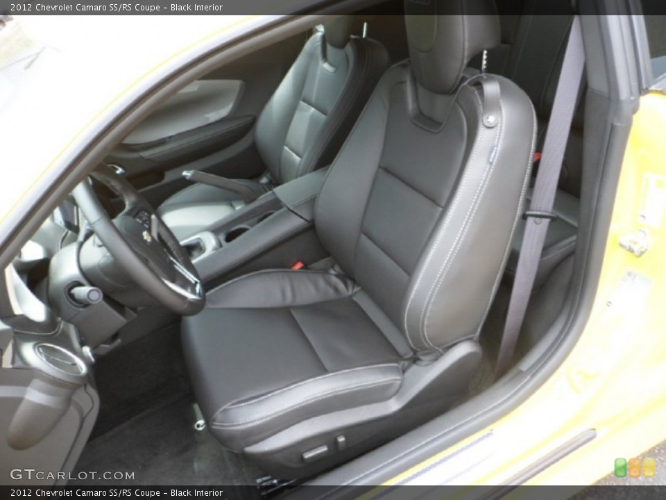 Black Interior Front Seat for the 2012 Chevrolet Camaro SS/RS Coupe #75304037