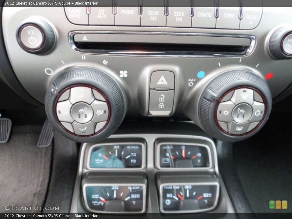 Black Interior Controls for the 2012 Chevrolet Camaro SS/RS Coupe #75304128