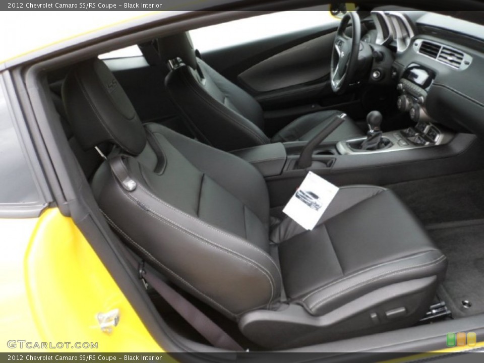 Black Interior Front Seat for the 2012 Chevrolet Camaro SS/RS Coupe #75304219