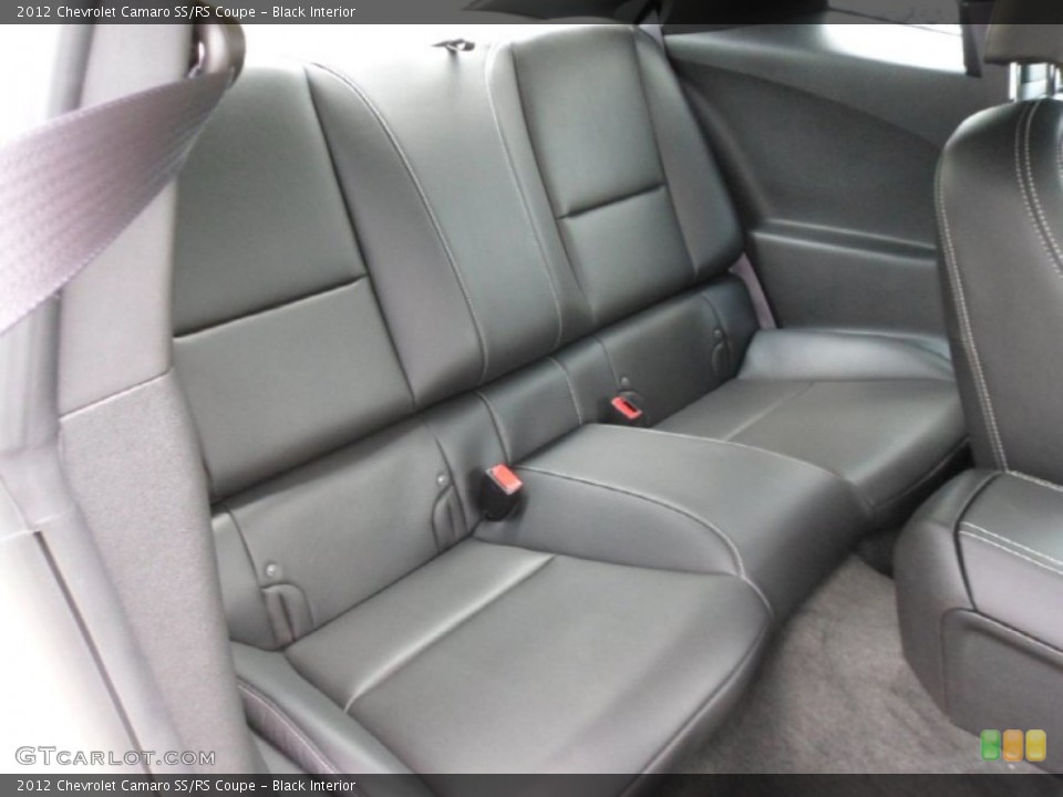 Black Interior Rear Seat for the 2012 Chevrolet Camaro SS/RS Coupe #75304252