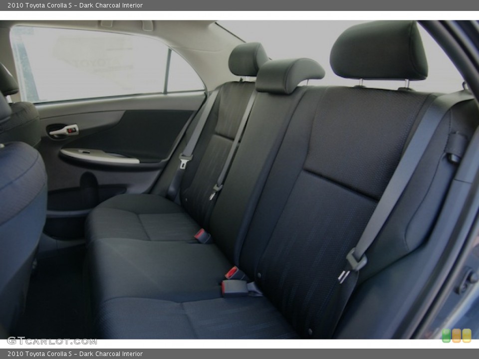 Dark Charcoal Interior Rear Seat For The 2010 Toyota Corolla