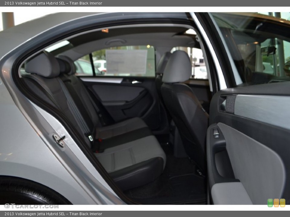 Titan Black Interior Rear Seat for the 2013 Volkswagen Jetta Hybrid SEL #75308112