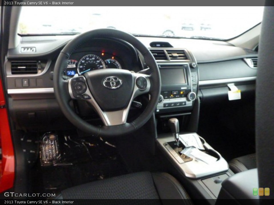 Black Interior Dashboard for the 2013 Toyota Camry SE V6 #75308595