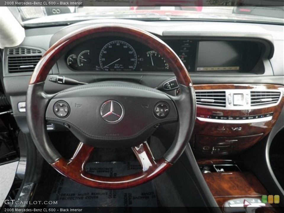 Black Interior Steering Wheel for the 2008 Mercedes-Benz CL 600 #75309876
