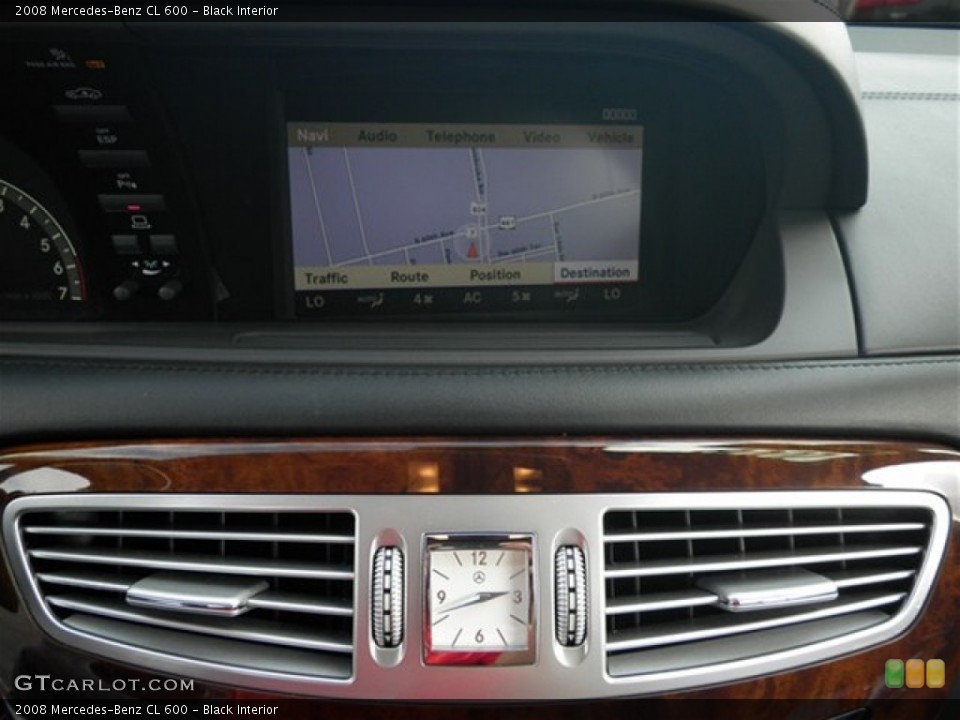 Black Interior Navigation for the 2008 Mercedes-Benz CL 600 #75309909