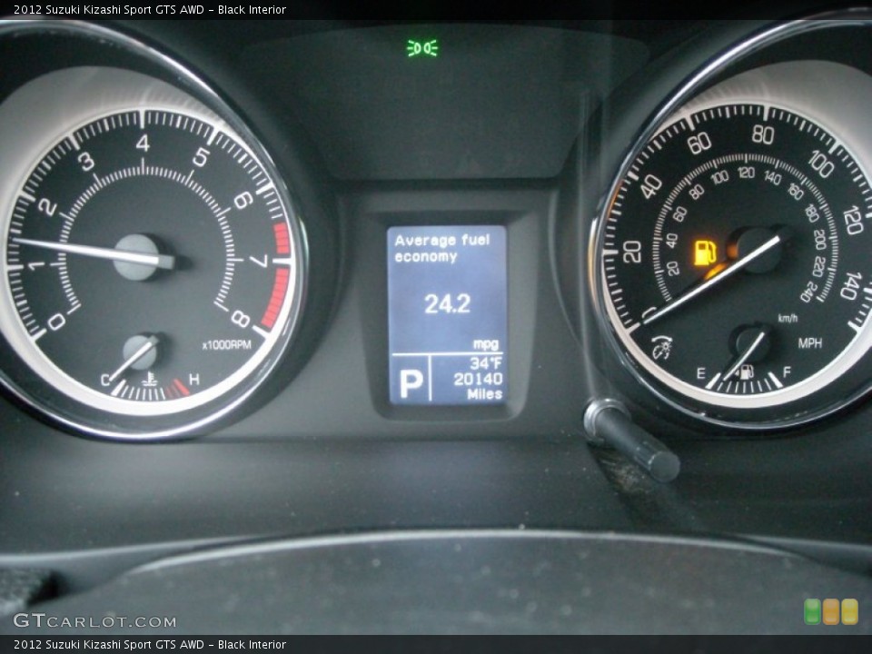 Black Interior Gauges for the 2012 Suzuki Kizashi Sport GTS AWD #75310206