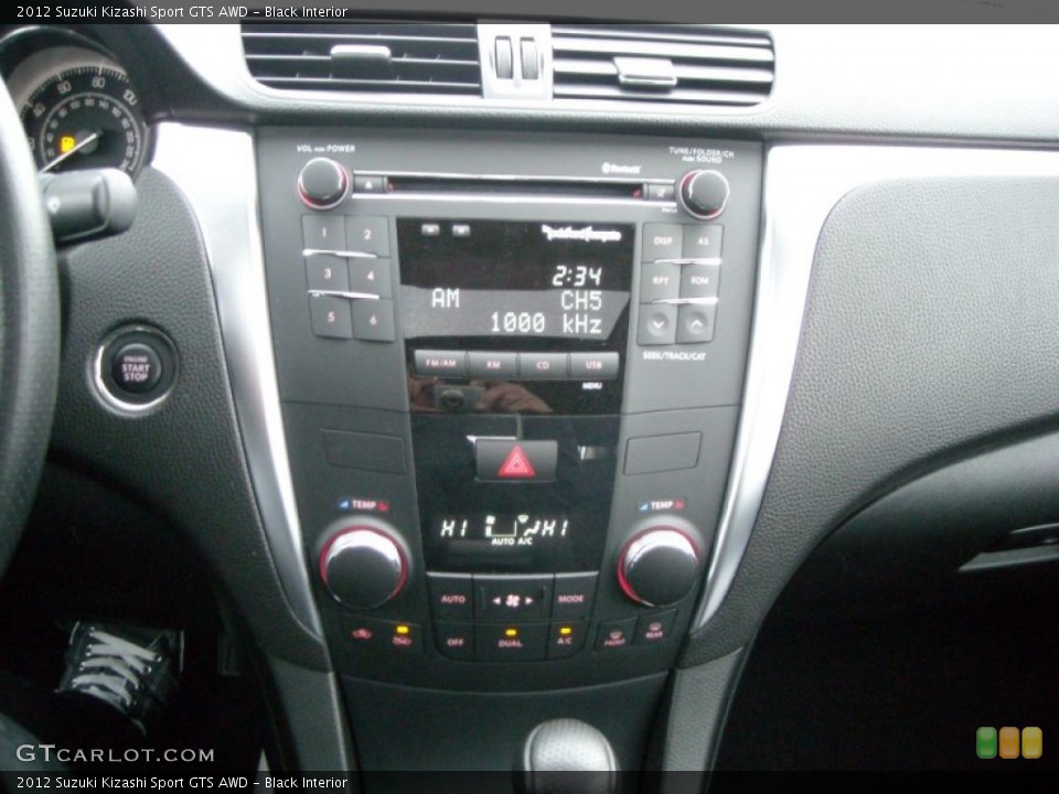 Black Interior Controls for the 2012 Suzuki Kizashi Sport GTS AWD #75310238