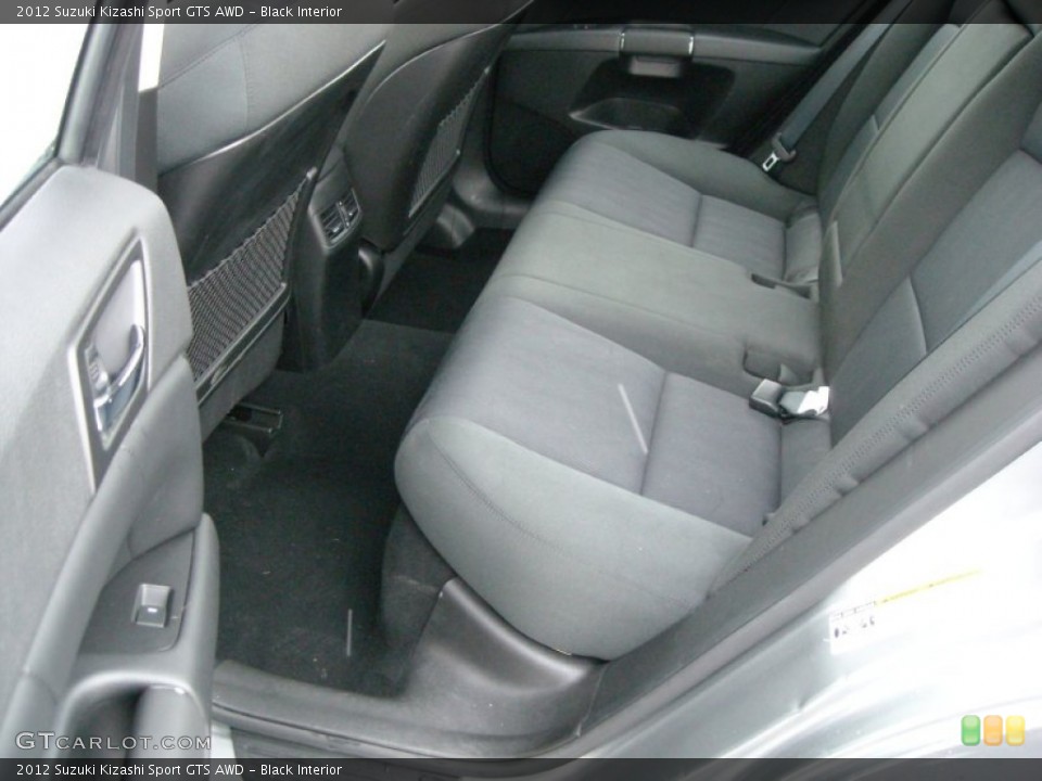 Black Interior Rear Seat for the 2012 Suzuki Kizashi Sport GTS AWD #75310288