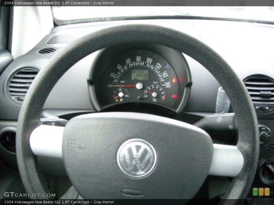 Gray Interior Steering Wheel for the 2004 Volkswagen New Beetle GLS 1.8T Convertible #75310659