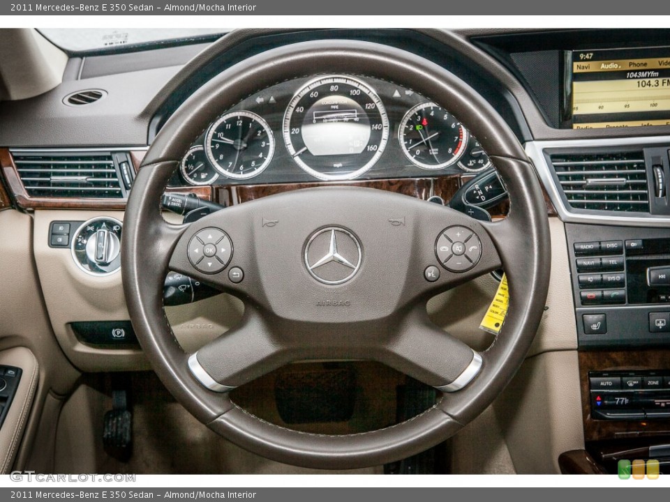 Almond/Mocha Interior Steering Wheel for the 2011 Mercedes-Benz E 350 Sedan #75310956