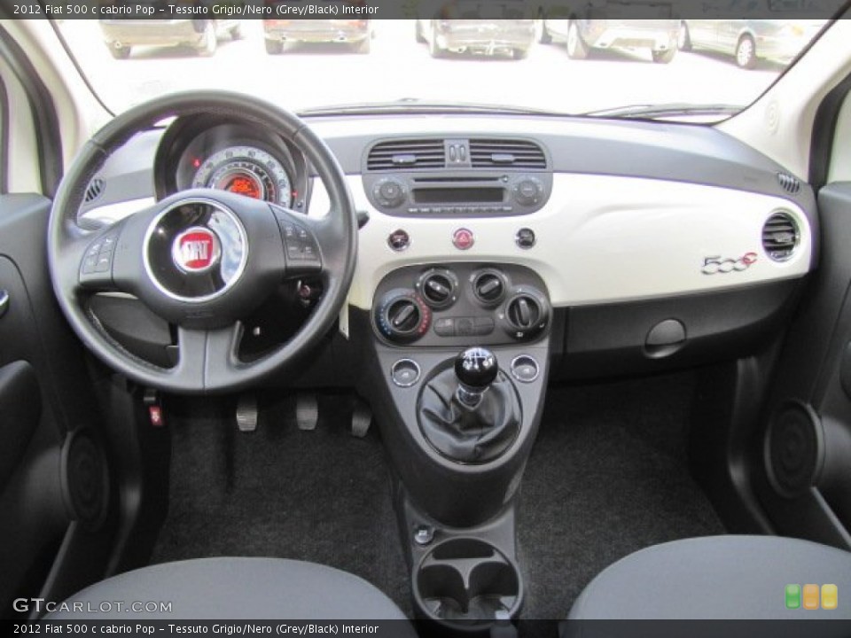 Tessuto Grigio/Nero (Grey/Black) Interior Dashboard for the 2012 Fiat 500 c cabrio Pop #75311571