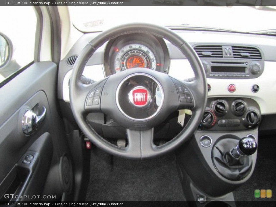 Tessuto Grigio/Nero (Grey/Black) Interior Dashboard for the 2012 Fiat 500 c cabrio Pop #75311610